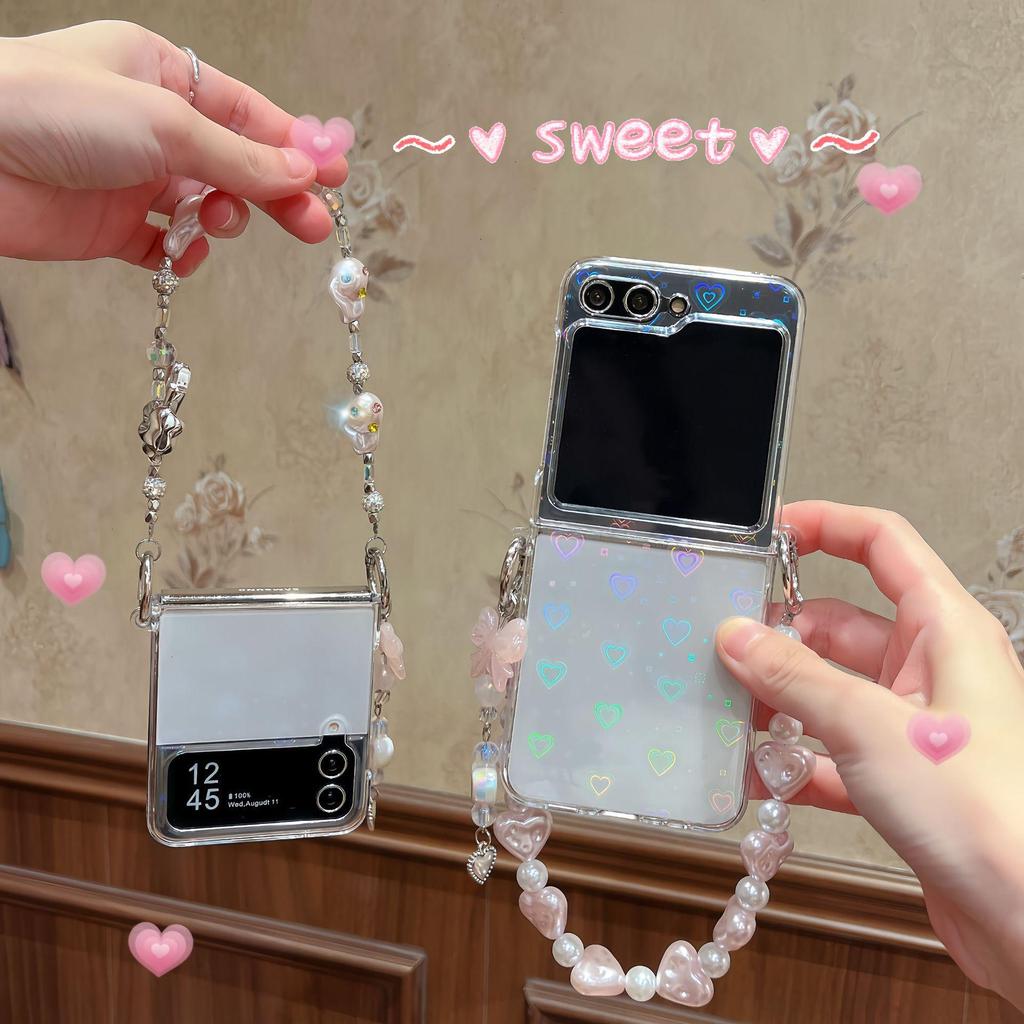 Luxury Korean-Style Samsung Z Flip Foldable Screen Case – Compatible with Z Flip 3/4/5/6