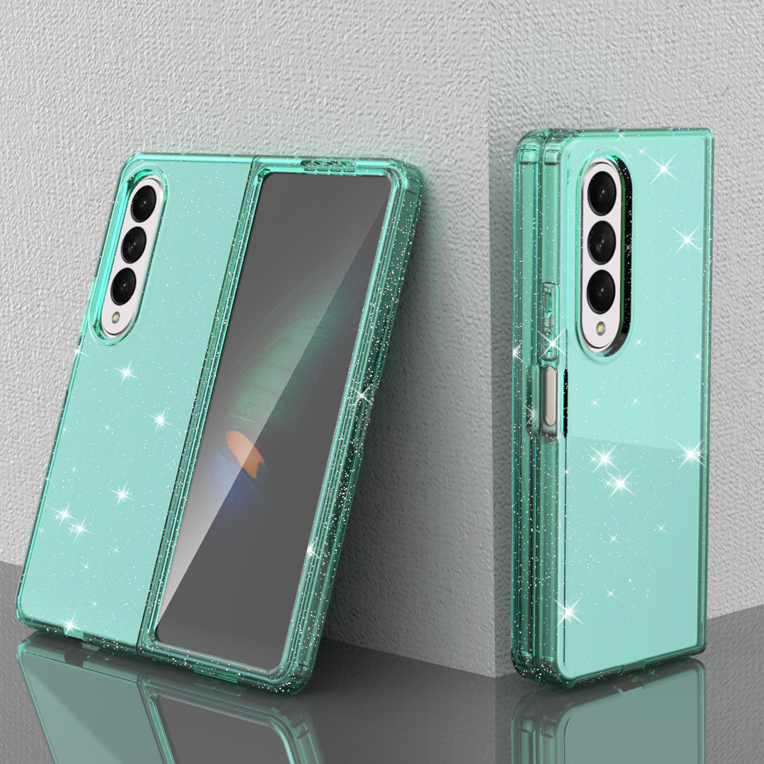 

Translucent Color Powder Thickened Anti Fall Mobile Phone Case Suitable for Z FOLD4 New Samsung Mobile Phone Case Z fOLD4