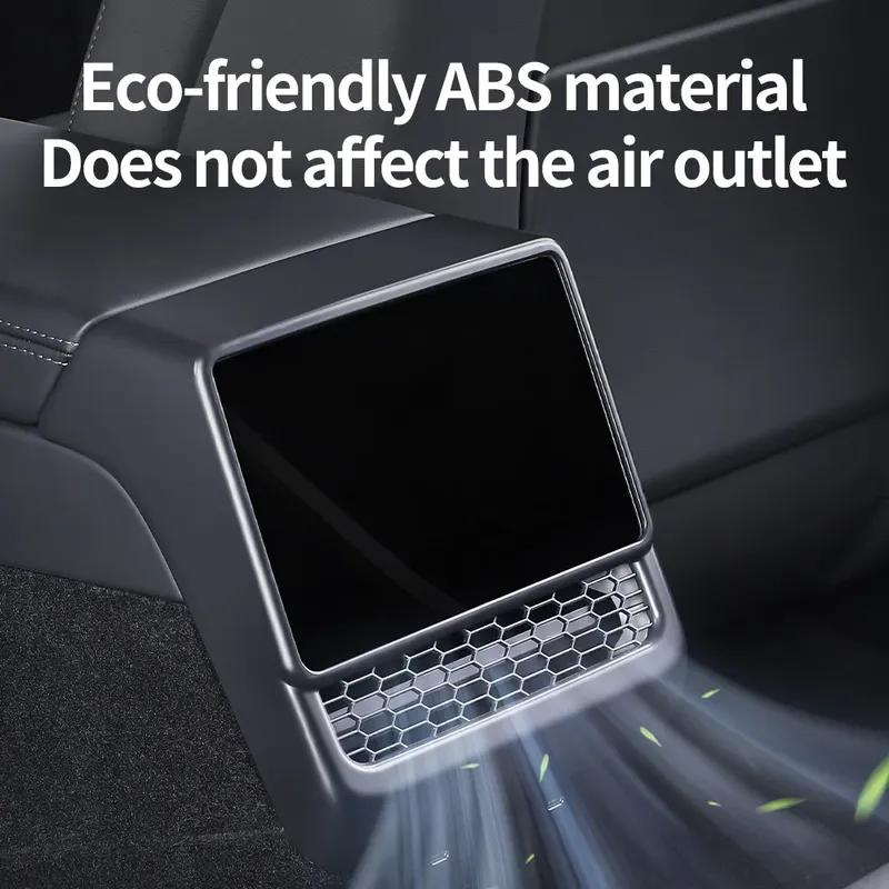 For Tesla Model 3/Y Highland Juniper  Rear Center Console Air Outlet Cover Vent Outlet Dust Cover Car Styling Accessories