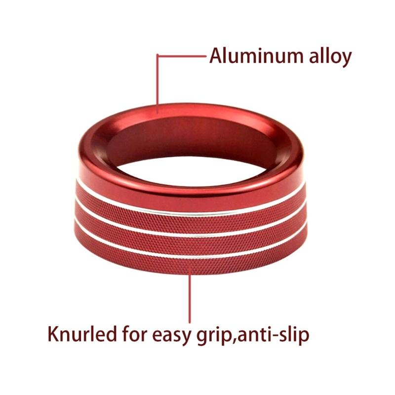 Engine Start Stop Button Switch Cover Center Console Knob Ring Radio Knob Trim