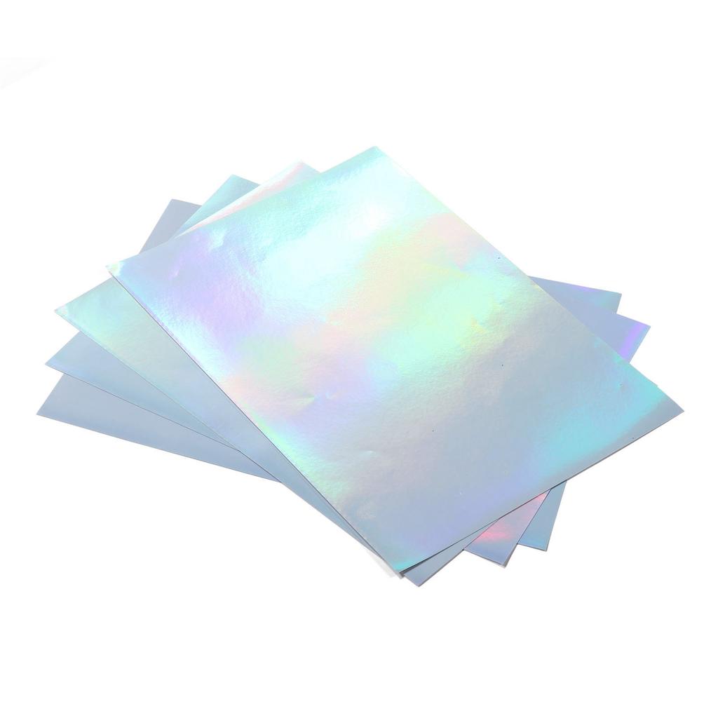 22 Sheets A4 Printable Holographic Sticker Paper Water Proof Inkjet Printer Holographic Stick Adhesive Paper