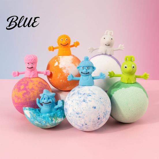 Scented Bath Bombs Salt with Surprise Toy Inside Plants Extract Essential Oils Handmade Spa Fizzies Ball Dry Skin Moisturizing Shower Relaxation Gift