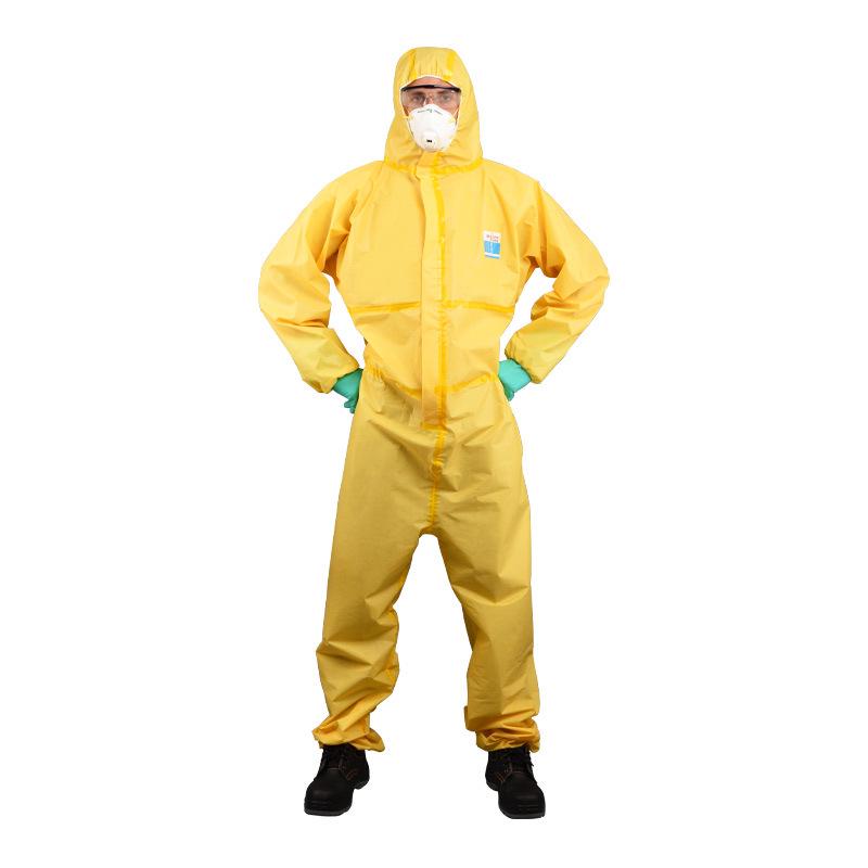Kunze K4000 Chemical Protective Suit with Gas Mask & Face Shield - Radiation, Acid & Alkali Resistant