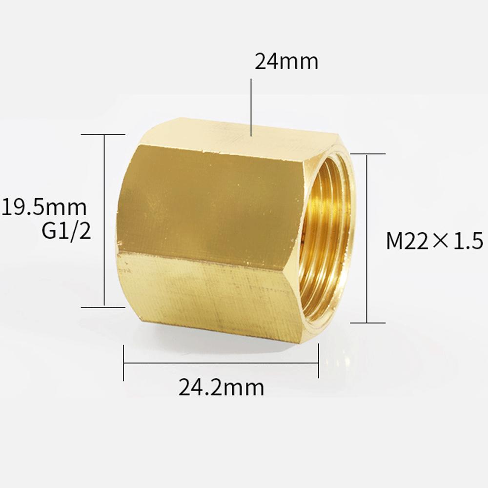 M3  M4 M5 M6 M8 M10 M12 M14 M22 Metric Female Brass Hex Rod Coupler Pipe Fitting Connector Adapter Water Gas Oil