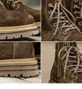Men's Retro Korean Style Mid-Cut Zipper Leather Boots - British Trendy Design (29156)