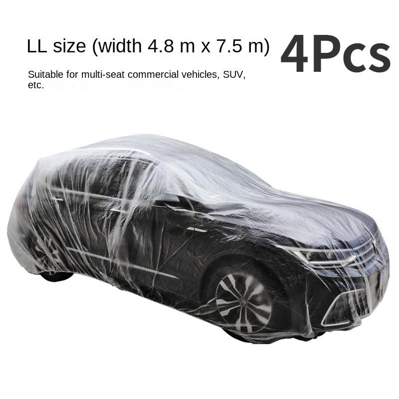 Einweg-Staubschutzhülle Autokleidung Sonnenschutz Wasserdicht Sonnenschutzabdeckung für alle Fahrzeuge Transparent Autokleidung Autoabdeckungen