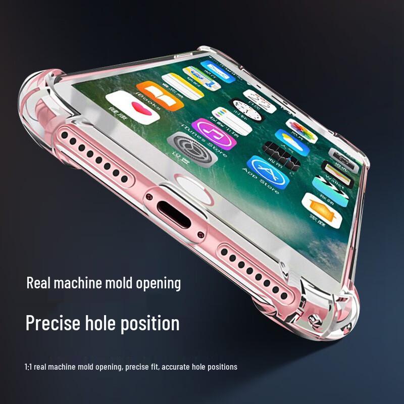 Pisen Transparent Airbag Anti-Fall TPU Phone Case for iPhone