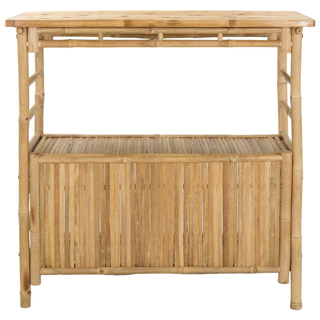 Outdoor Bartisch Natur 110 x 50 x 105 cm Bambus