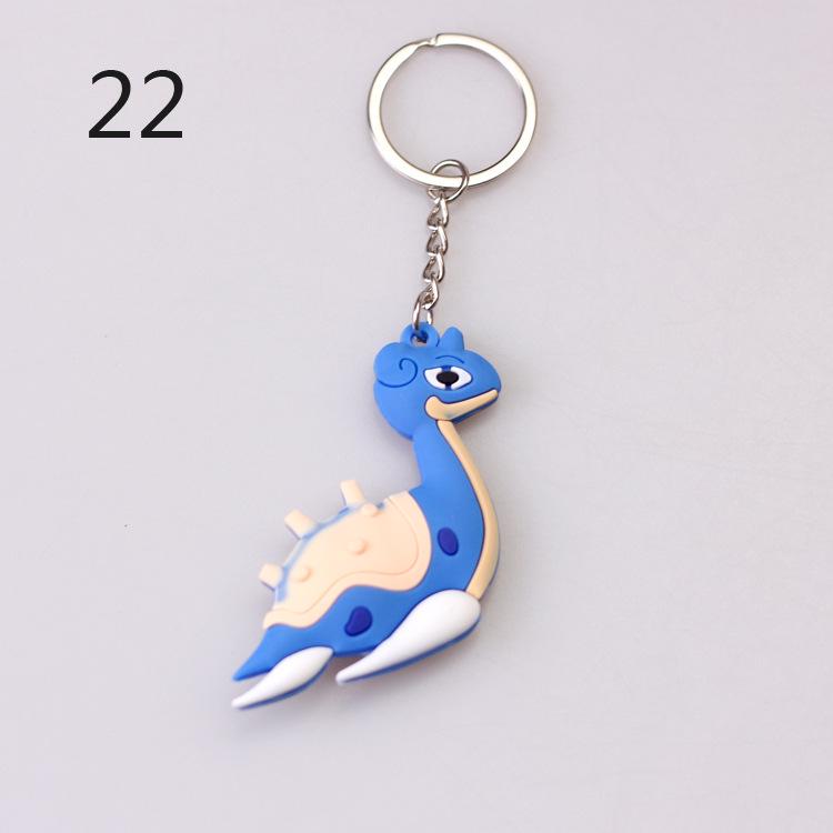 Pokemon Keychain: Pikachu, Dragonite, Eevee Figure Pendant
