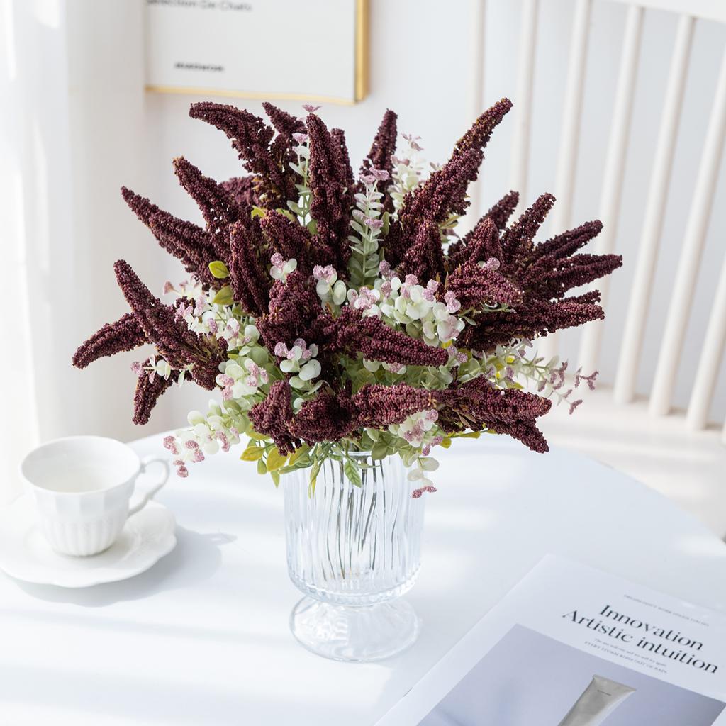 Silk Artificial Flowers Bubble Wedding Home Room Decor Outdoor Yard Garden Wreath Bride Bouquet Birthday Lovely Photography Prop