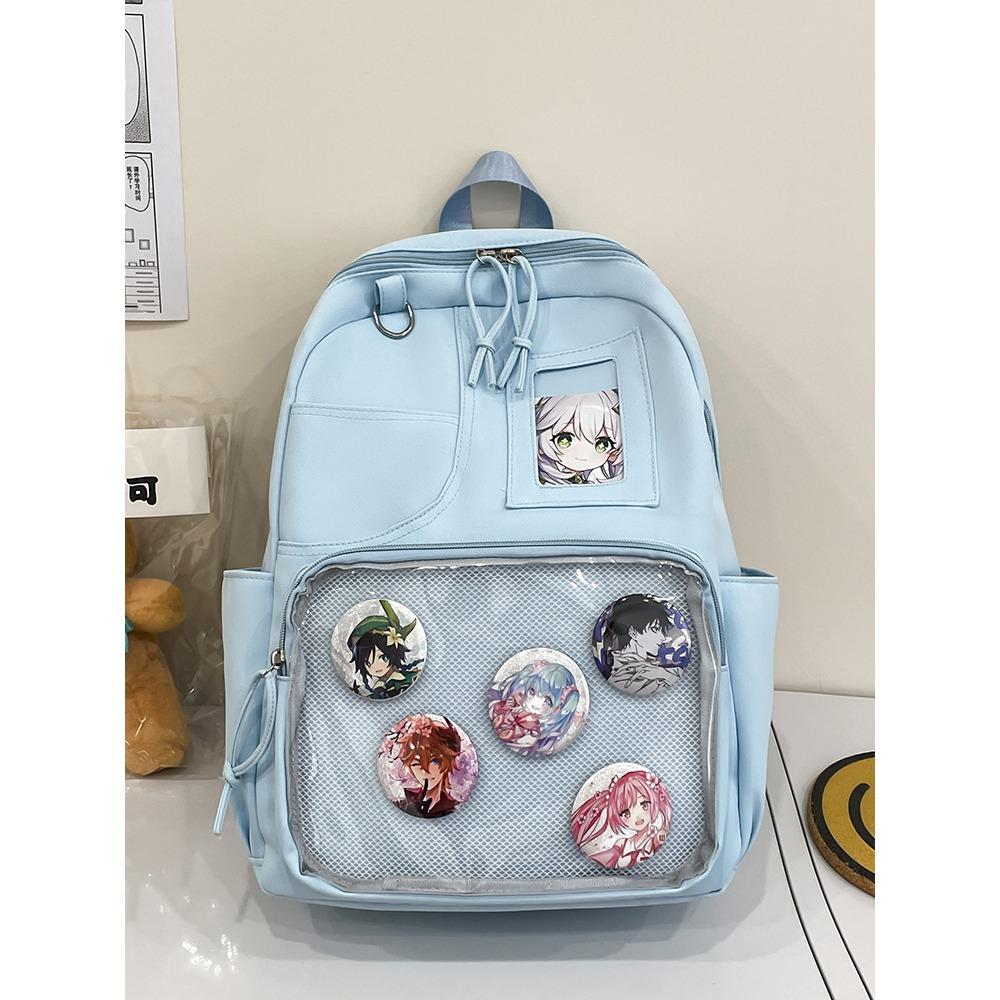 Japanese Ins College Backpack Junior High School College Student Schoolbag Women's Large-capacity High-value Going Out Backpack
