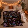 Halloween Blanket for Couch and Bed, Cozy Throw for Fall Home Decor