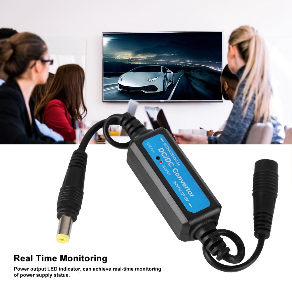 12V 1.5A Mini DC Converter Transmission Real Time Monitoring LED Regulator Stabilizer