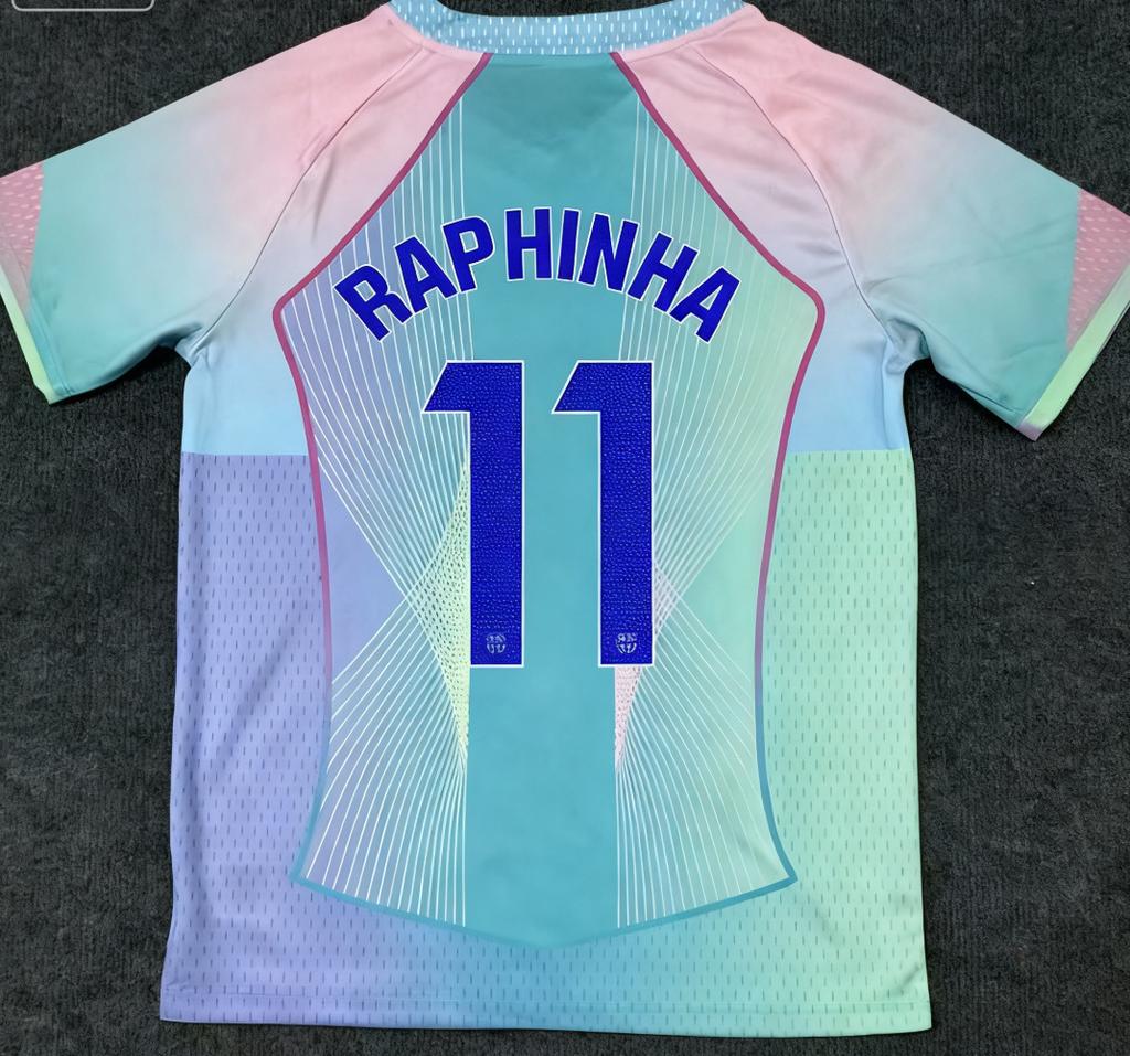 26 Real Madrid Barcelona dres č.. 10 Mbappe 14 Rashford Ne. 10 Yamal fotbalový dres