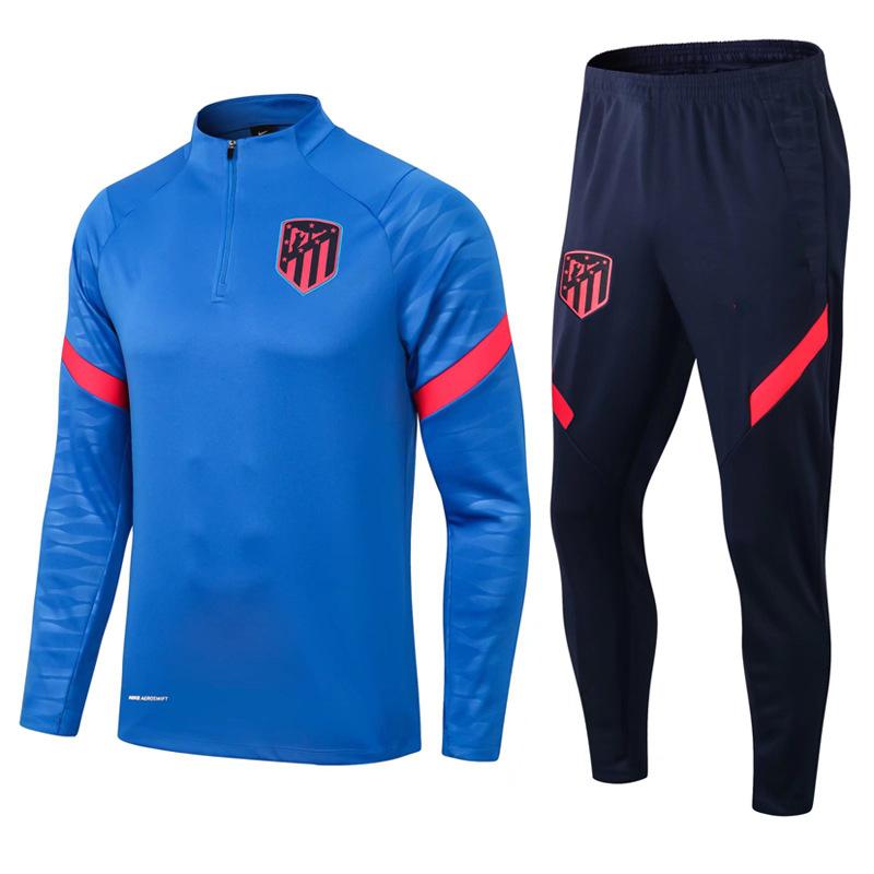 Herbst/Winter Barca Atletico Atletico Inter Manchester City Tottenham Marseille Lyon Fußball Liga Trainingsshirt21-22A