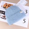 Autumn and Winter Warm P Letter Versatile Knitted Hat Korean Style Fashionable Face show Small Wool Hat Outdoor Ear Protection Cold
