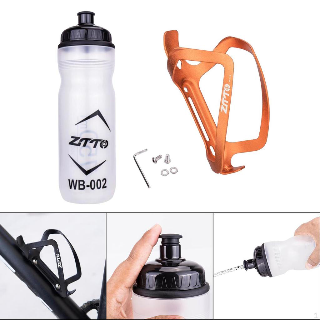 750ml Wasserflaschenhalter Fahrradzubehör Stilvoll Flexibel Universal Aluminiumlegierung Käfig