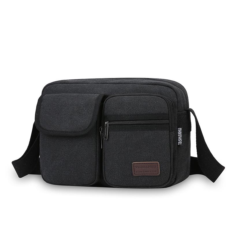Men Canvas Shoulder Bags Casual Tote Travel Men's Crossbody Bag Luxury Messenger Bags Fashion High Quality Handbag