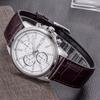 Casio Three-eye Design Waterproof Hands Simple Quartz Movement Leather Strap Japanese and Korean Watch Men's Watch White Dial MTH-5001L-7APF