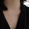 Mini Cross Necklace Women Dainty Versatile Thin Clavicle Chain