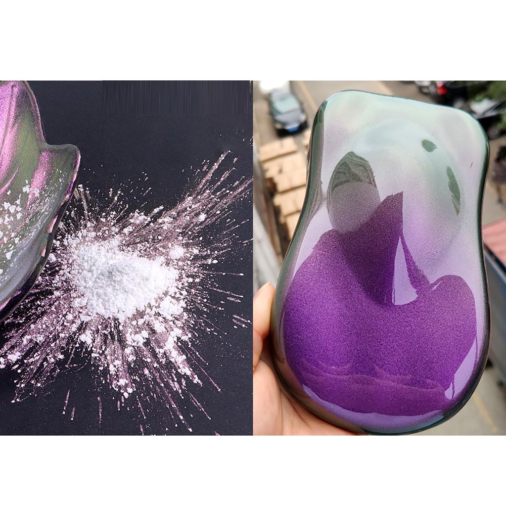 10g pulbere de pigment de cameleon pentru mașină, pigment care schimbă culoarea pentru decorarea mașinii, pulbere de pigment perlat, fard de ochi pentru unghii