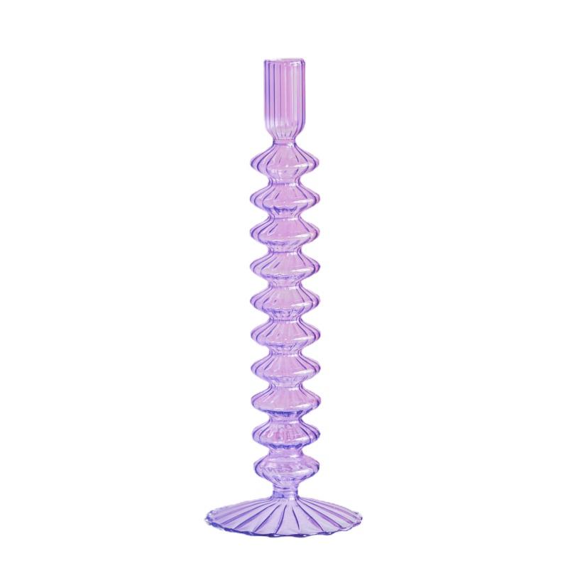 Glass Candle Holders Nordic Decor Taper Candle Holder Candlesticks for Home Wedding Room Decoration Party Vase Home Decor