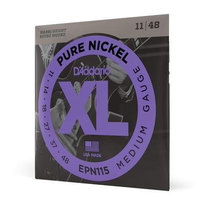 Čistý nikel Elektrická gitara EPN115 D'Addario Struny, Blues/Jazz Rock, .011-.048,