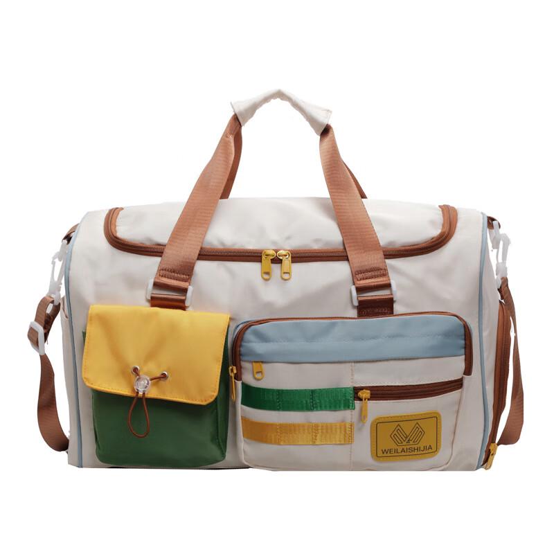 

OLOMM Color Block Sports Travel Duffle Bag