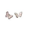 2024 Diamond-Studded Butterfly Pearl Stud Earrings & Sweater Chain for Women