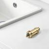 Brass Basin Sink Drain Waste with Click Clack Operation and Spring-Activated Bounce Valve for Standard Fittings