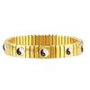 Mode Katzenpfote Hund Kirsche Italienische Charms Armband Edelstahl Elastisch Klobig Punk Armreif Herren Damen DIY Schmuckherstellung Geschenke