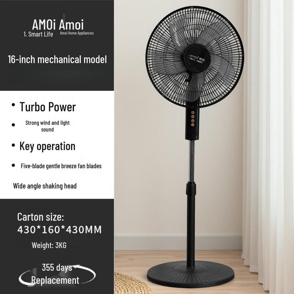 Ventilatore a Pavimento Xiaxin da 16 pollici - 8 Velocità, Telecomando Smart, Flusso d'Aria Ampio e Silenzioso