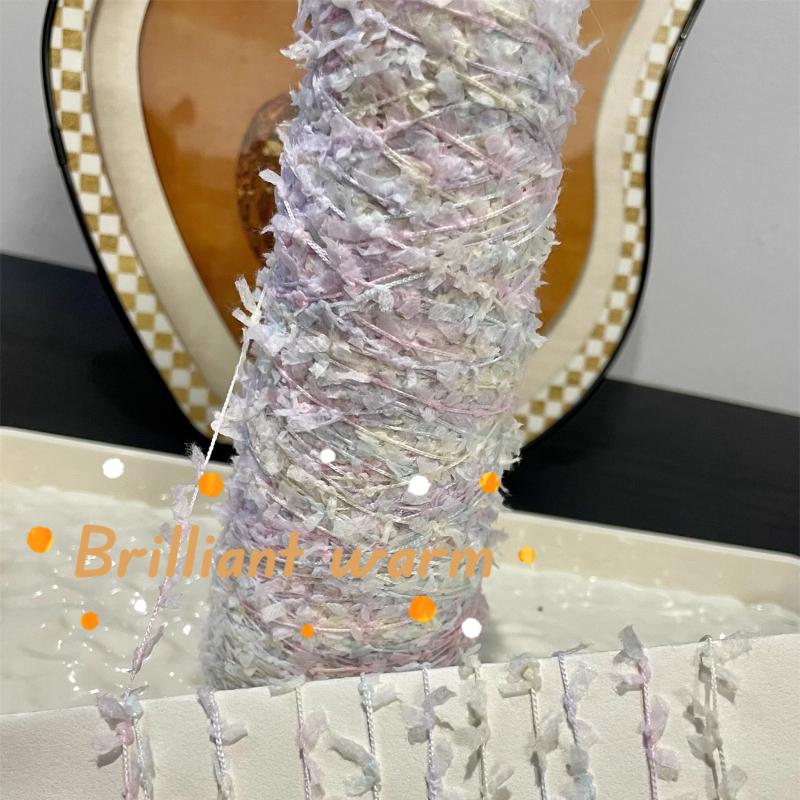 100g/roll Fancy Butterfly Knitting Yarn Special Paper Scraps Polyester Yarn Handmade DIY Knitting Crochet Scarf Bag Glove Wiring