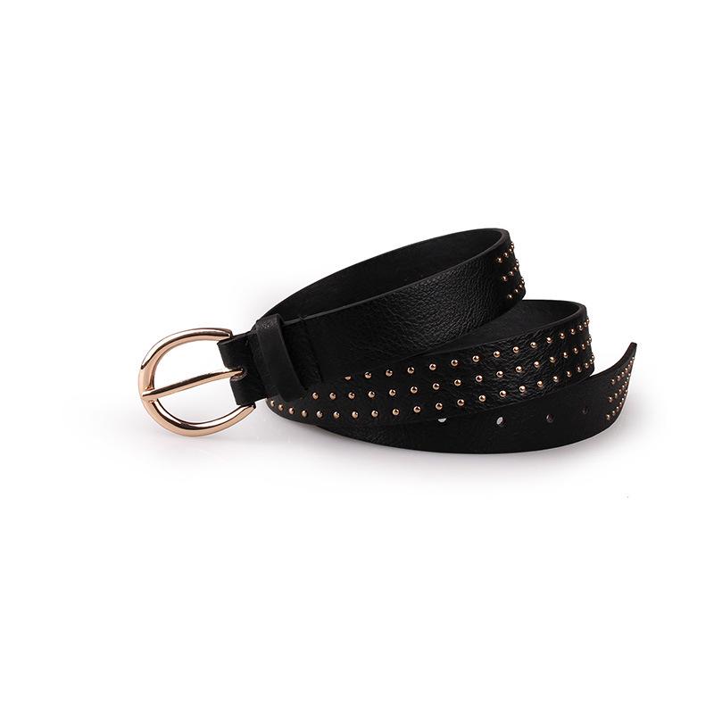 European and American Women's Versatile Rivet Pin Buckle Women's Belt Claw Nail Fashion Clothing Belt