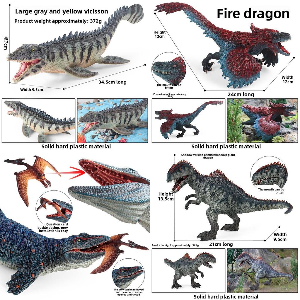 Figurka Mosasaurus Dinosaura s Pohyblivou Tlamou Pro Děti Vzdělávací A Dárek