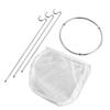 Jelly Strainer Bag Removable Jelly Strainer Stand with Bag Stainless Steel Frame Nylon Mesh Filter Reusable Design with 3 Hook