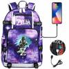65 Games Legend Of Zelda Printed Teens School Bag Men'S And Women'S Large Capacity Leisure Travel Backpack