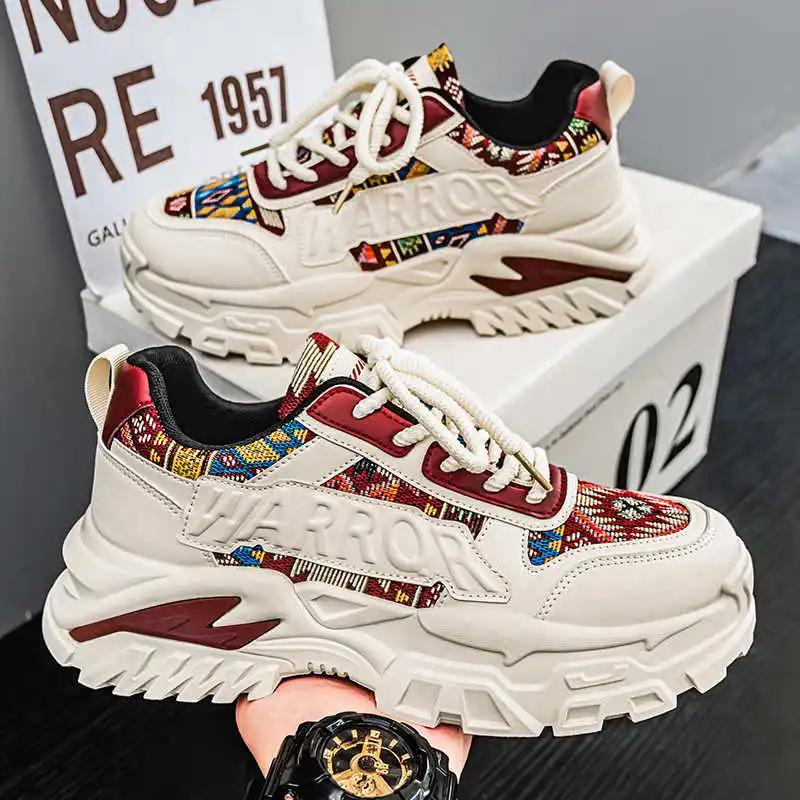 Fashion Round Tip PU Leather Man Boots High Sneakers Husband Shoes Purple Boots Sports Outing Sapatenos Sapatenes Luxe