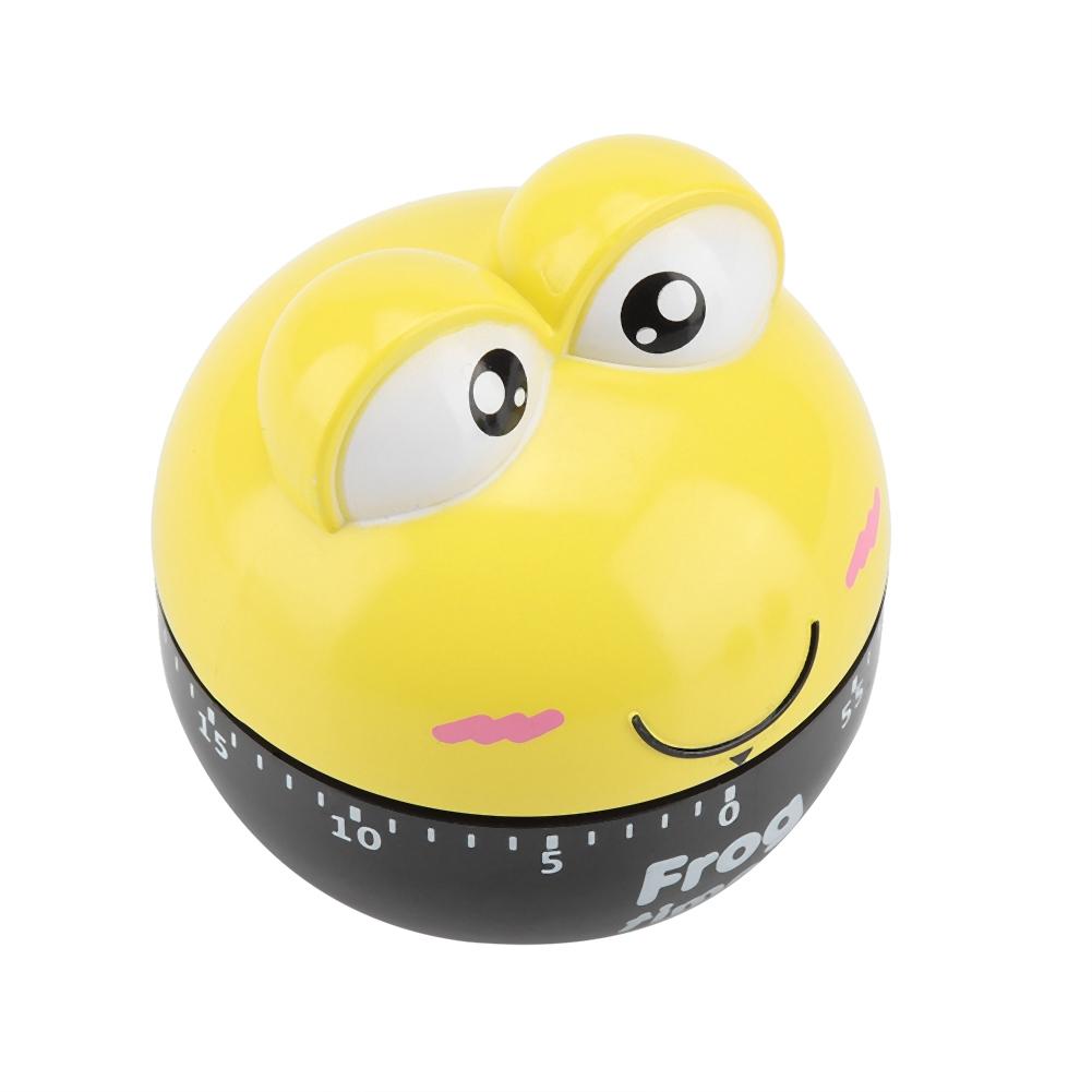Cartoon Animal Shape Kitchen Timer Mechanical Counters Clock for Cooking Timing Tool(Yellow)