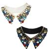 Metal Studded False Collar for Women Girl Detachable Collar Lapel Blouse Top Clothing Accessory Casual Decorative Collar