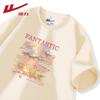 Camiseta com Pintura a Óleo de Flor ao Luar Feminina
