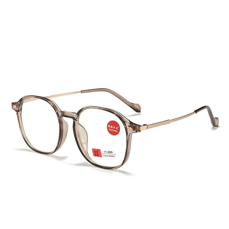 

Popular High-Quality Leisure Large Frame Ultra-Clear Anti-Blue High Definition Resin In The Elderly Men And Women Reading Glasses +400 degrees