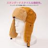 [lapset] Pilot Flight Cap – Warm Furry Winter Aviator Hat with Ear Flaps for Men & Women, Camel (59cm)