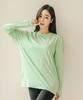 Tyubeuteuli Women'S Fingerhole Loose Fit Long Sleeve Rash Guard B704 Glory Green