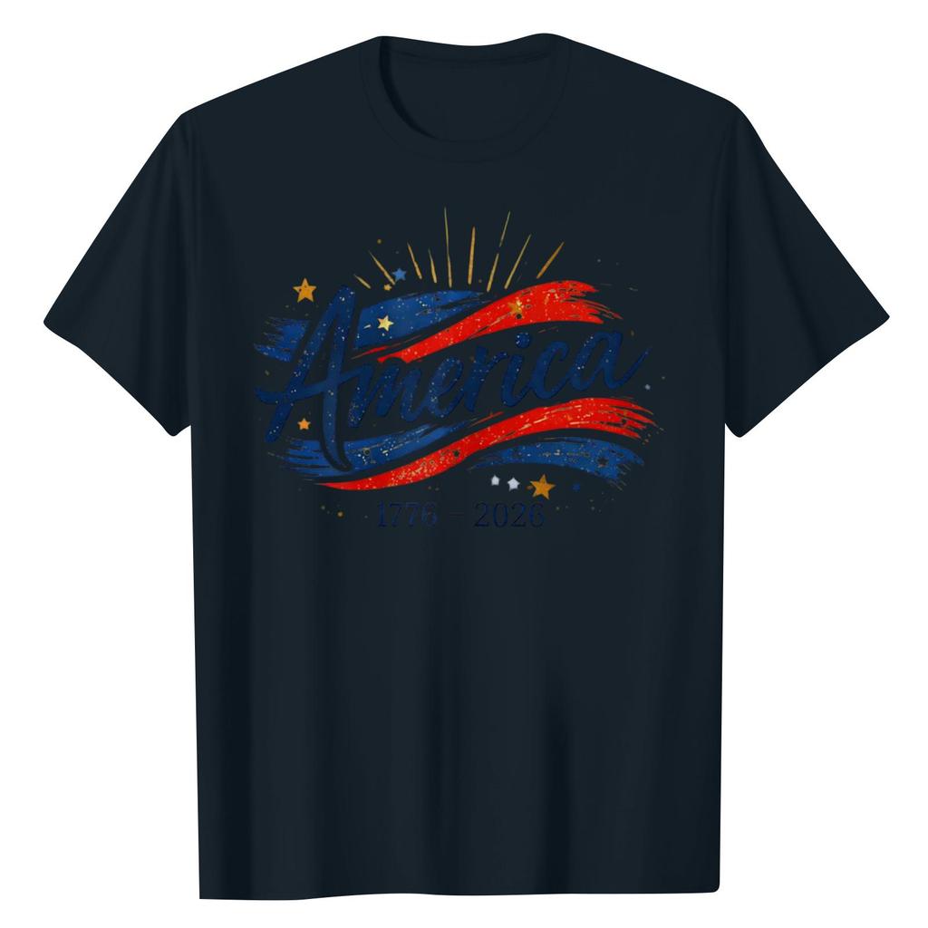 Unisex Round Neck Casual Digital Printed Short Sleeved T-shirt Top