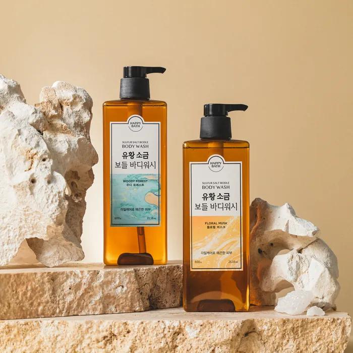 

Happy Bath Sulfur Salt Bodul Body Wash 600g x 2 (Optional) 03 1 floral + 1 woody