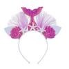 Decorative Head Band Practical Faux Leather Mermaid Tail Exquisite Hairhoop Headband for Home