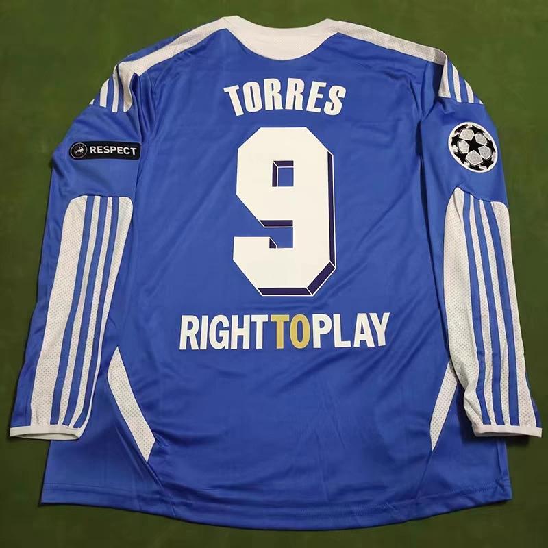 Königliches M Fußball Retro Langarmtrikot, Fußballtrikot Verein AC bar S Aufdruck einteilig.