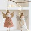 2pcs Cartoon Angel Girl Pendant Plush Christmas Tree Hanging Decoration  New Year Festival Gifts