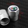 ZHA3 Aluminum Car Wheel Tire Valve Cap Auto Tire Protection Caps For Alfa Romeo Giulia Stelvio Giulietta 4C 156 Mito Tonale GT 166